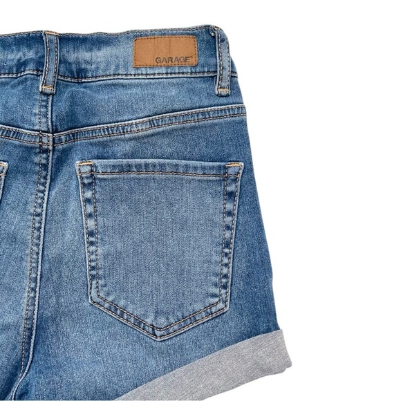 006 Garage Blue Jean Shorts with Rolled Hems - Picture 4 of 6